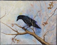 Spero- Crow Painting on Canvas Art