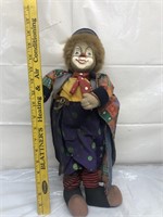 Early clown figure porcelain face