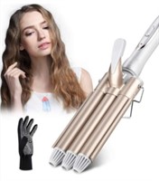 CkeyiN Three Barrel Curling Iron Wand

Box