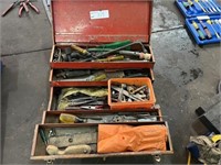 Large Qty Hand Tools, Plumbing Sundries, Tool Box