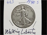 1940 S WALKING LIBERTY HALF DOLLAR 90%