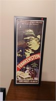 38x16in Frankenstein framed movie poster