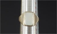 Sterling Silver 925 Mother Of Pearl Ring Size 7.75