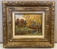 Fall Water Oil Painting By Steinhoff