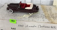 1941 Die Cast Lincoln Continental 1:24 scale in