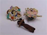 (3) Snow White & Princess Disney Collector's Pins