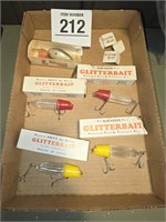 Glitter baits w/ orig. boxes & Bill Norman lure w/
