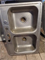 Double Stainless Sink  33 x 22