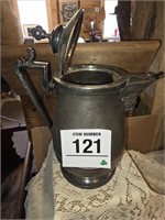 Pewter pitcher by Stimpson, plated by Reed &...