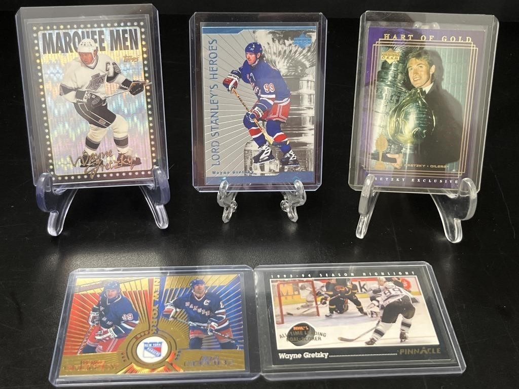 5 Wayne Gretzky Hockey Cards Lord Stanley’s