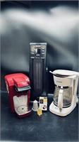2 Coffee Makers and Heater & More (Untested)