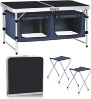 Camp Field Camping Outdoor Table with Storage