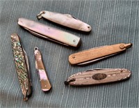 Six Assorted Small Vintage Jackknives