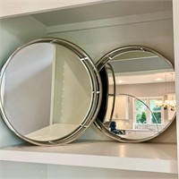 Z Gallerie Mirrored Trays Set of 2
