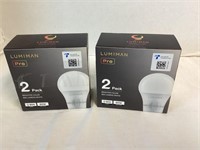 Two Lumiman Pro 2 Pack Smart Light Bulbs
