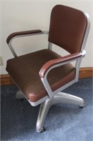 Industrial metal office chair