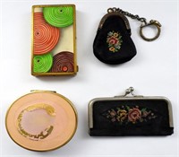 VINTAGE LADIES LOT - (2) COMPACTS &