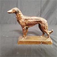 Spelter greyhound figure