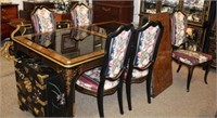 8pc Table w/ 7 chairs, 1 leaf by Drexel