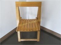 Oak Folding Chair