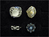 4 Gemstone Fashion Rings