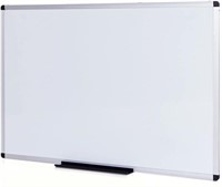 VIZ-PRO Dry Erase Board/Magnetic White Board, 48 X