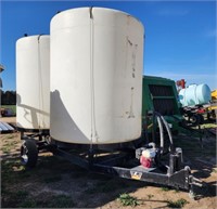 Wylie double cone tanks w/trailer & pump