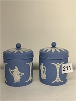 WEDGWOOD JASPERWARE COVERED 5" JAR