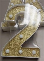 Light-Up Marquee "2" - 9in