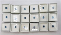 18 1.65ct London Blue topaz gemstones 8x6mm