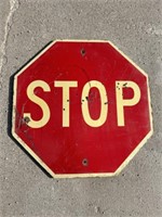 Wood stop sign