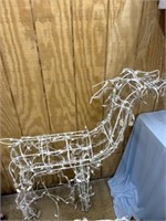 Illuminated Metal Frame Reindeer