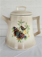 Vintage Porcelain Butterfly Kettle