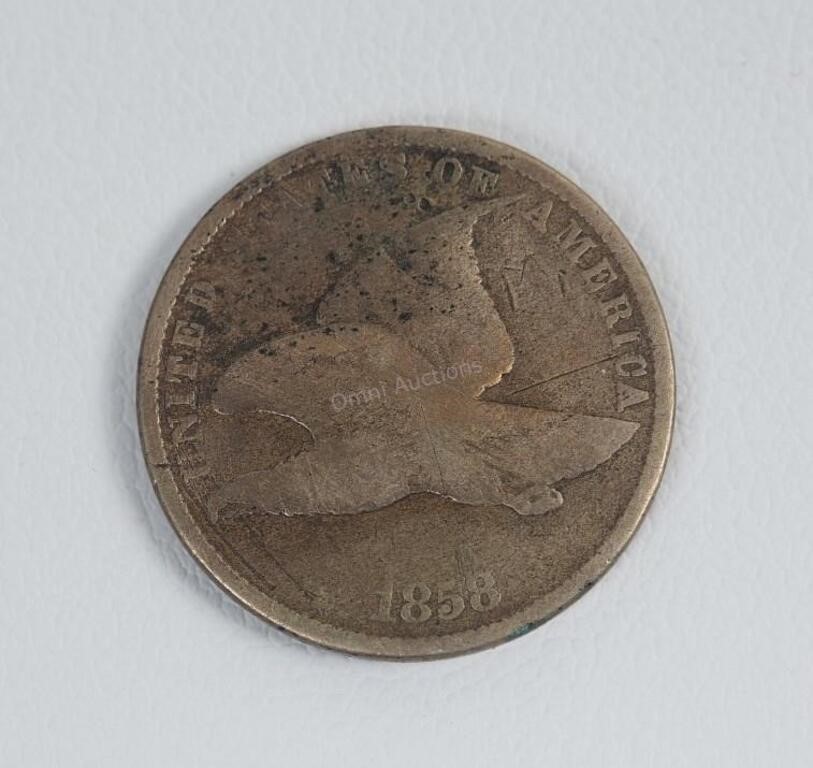 US 1858 Flying Eagle 1 Cent (Small Letters)