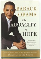 Pres. Obama Signed "Audacity of Hope"  1st Ed.