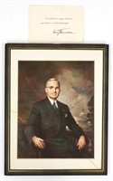 Pres. Truman Signed Photo & Documents