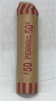 Of) roll of wheat Pennies