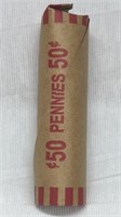 Of) roll of wheat pennies