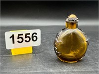 Vintage Amber Chinese Snuff Bottle