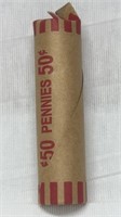 Of) roll of wheat pennies