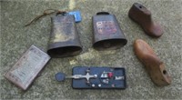 Cowbells, Antique Child's Shoe Form, Morse Code