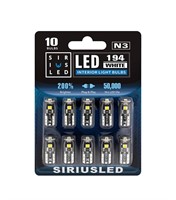 Pack of 10 SIR IUS LED 194 LED Bulbs Extremely