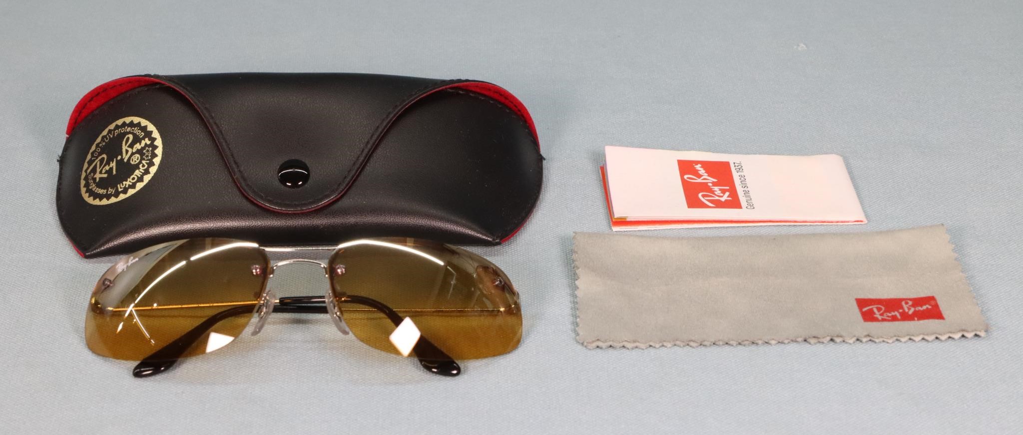 NOS Ray-Ban "Top Rectangular" Sunglasses