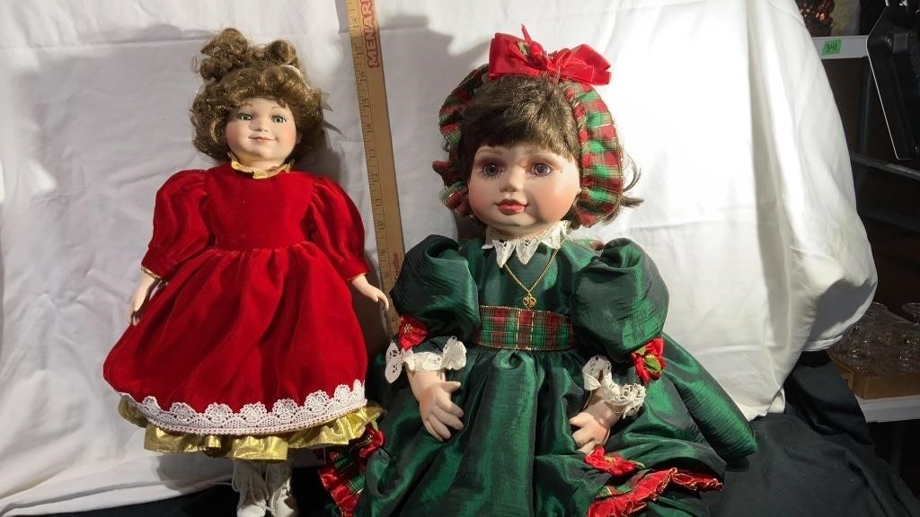 Marie Osmond Porcelain Toddler Doll, Christmas