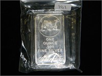 1 oz .999 Fine Silver bar