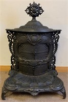 FANTASTIC 1857 HARRIS & ZOINER CAST PARLOR STOVE