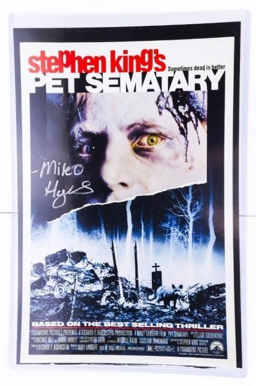 "Pet Sematry" 11 x 17 Movie Card - Autographed "