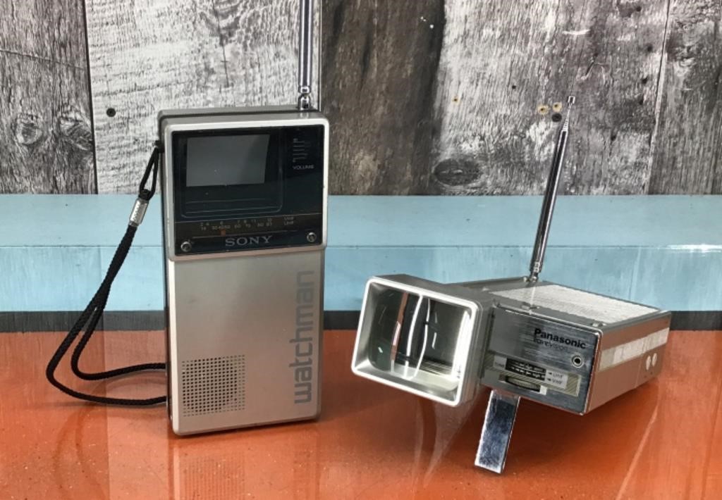 Vtg. Sony Watchman & Panasonic Travelvision