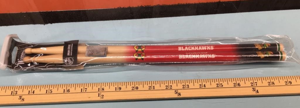 Chicago Blackhawks drumsticks