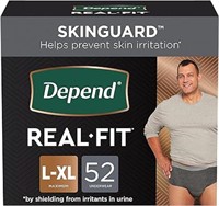 (N) Depend Real Fit Adult Incontinence Underwear f